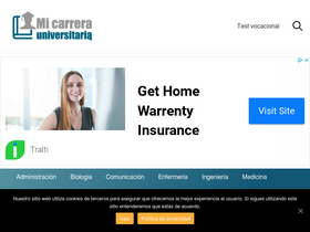 'micarrerauniversitaria.com' screenshot