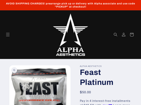 alphaaes.com homepage screenshot