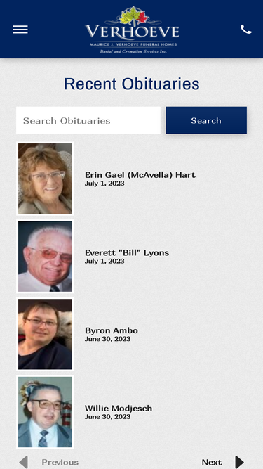 verhoevefuneralhomes.com