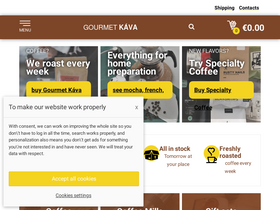 'gourmetkava.cz' screenshot