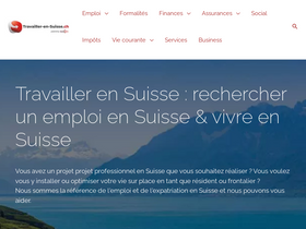 'travailler-en-suisse.ch' screenshot