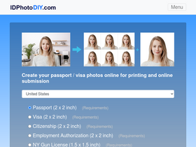 'idphotodiy.com' screenshot