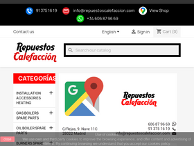 'repuestoscalefaccion.com' screenshot