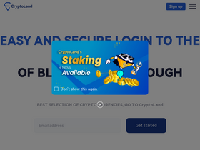 'cryptoland.com' screenshot