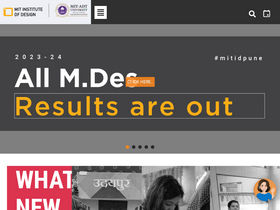 'mitid.edu.in' screenshot