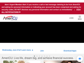 'americu.org' screenshot