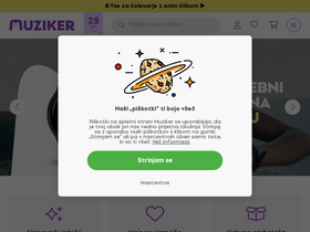 'muziker.si' screenshot