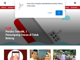 'kaltengtoday.com' screenshot