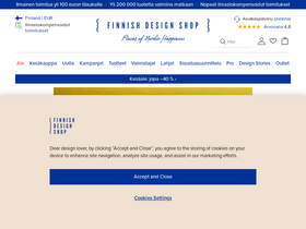 'finnishdesignshop.fi' screenshot
