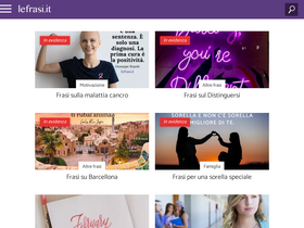 'lefrasi.it' screenshot