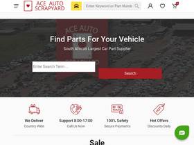 'aceauto.co.za' screenshot