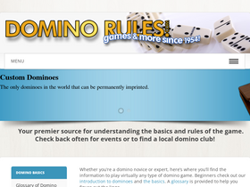 'dominorules.com' screenshot