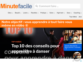 'minutefacile.com' screenshot