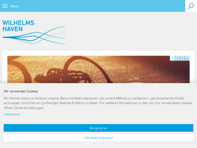 'wilhelmshaven.de' screenshot