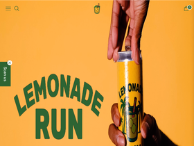 drinklemonade.run homepage screenshot