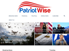 'patriotwise.com' screenshot