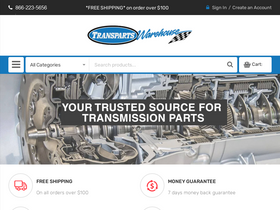 'transpartswarehouse.com' screenshot