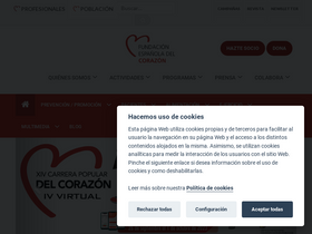 'fundaciondelcorazon.com' screenshot
