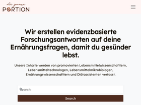 'die-ganze-portion.de' screenshot