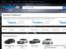 'carbase.my' screenshot