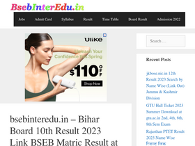 'bsebinteredu.in' screenshot