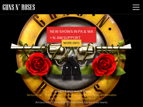 'gunsnroses.com' screenshot