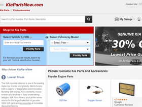 'kiapartsnow.com' screenshot