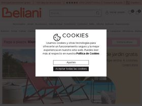 'beliani.es' screenshot