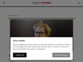 'dagensarena.se' screenshot