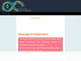 'arduinogetstarted.com' screenshot