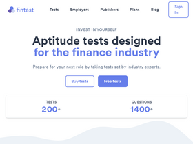 'fintest.io' screenshot