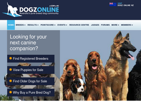 'dogzonline.com.au' screenshot