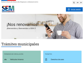 'sem2.gob.cl' screenshot
