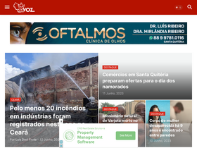 'avozdesantaquiteria.com.br' screenshot