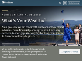 'blueshorefinancial.com' screenshot
