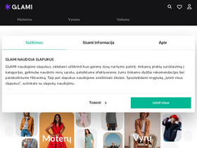 'glami.lt' screenshot