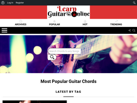 'learnurguitar.com' screenshot