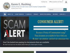 'sarasotaclerk.com' screenshot