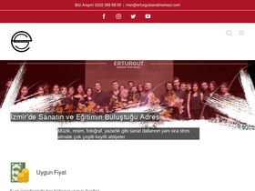 'erturgutsanatmerkezi.com' screenshot