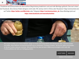 'kommunisten.de' screenshot