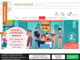 'konyvtunder.hu' screenshot