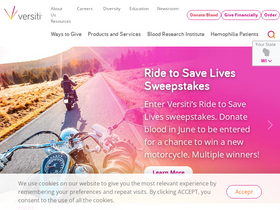 'versiti.org' screenshot