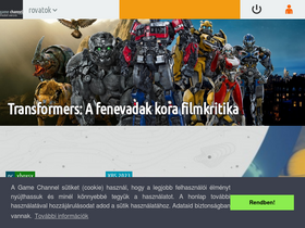 'gamechannel.hu' screenshot