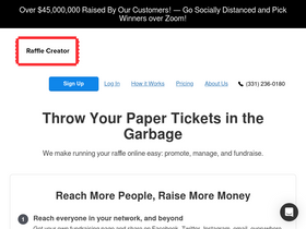 'rafflecreator.com' screenshot