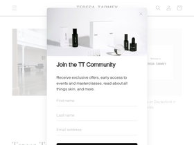 teresatarmey.com homepage screenshot