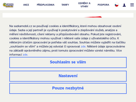 'sazkamobil.cz' screenshot
