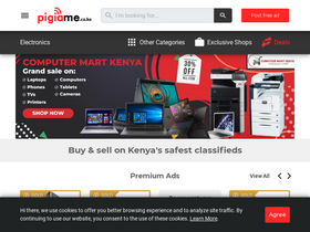 'pigiame.co.ke' screenshot