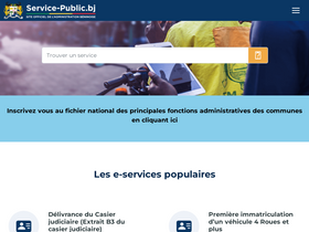 'service-public.bj' screenshot