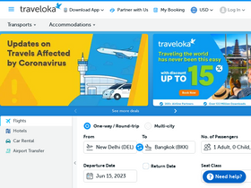 'traveloka.com' screenshot
