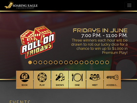 'soaringeaglecasino.com' screenshot